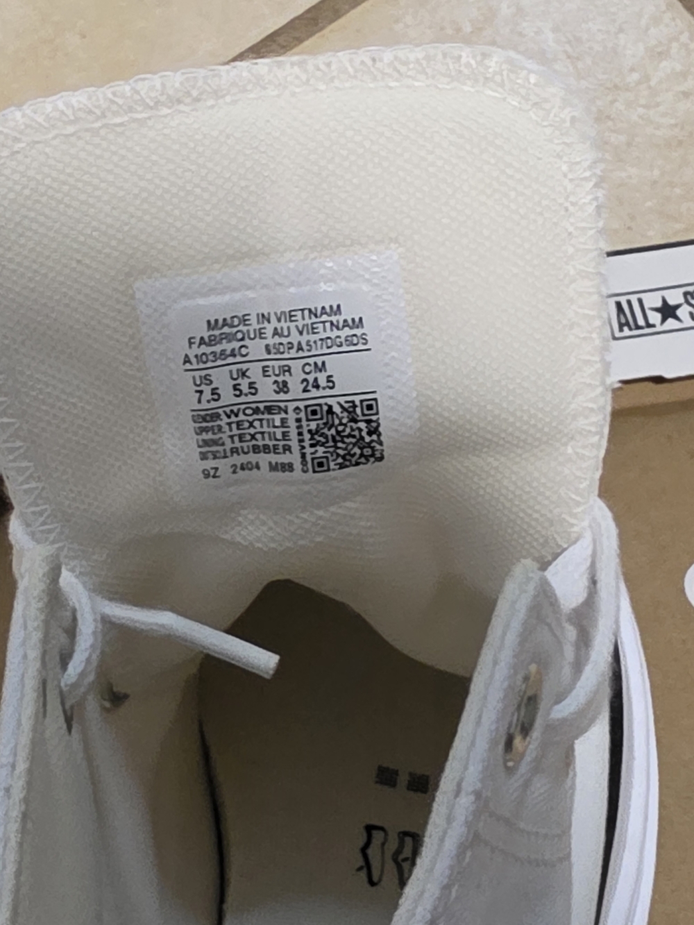 Converse Chuck Taylor All Star High Platform Women's 7.5 White - Picture 8 of 16